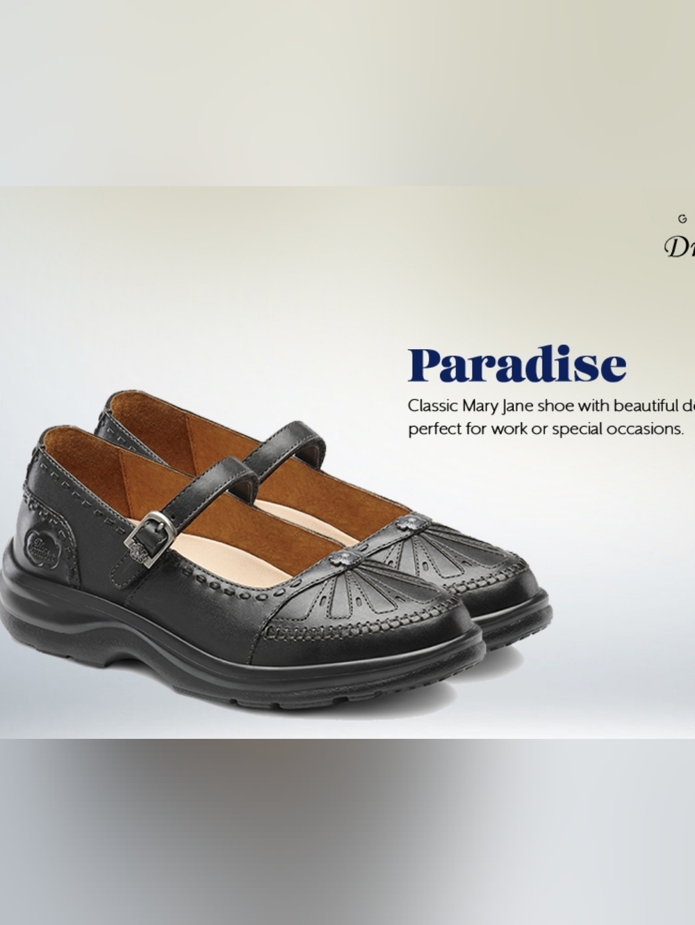 Dr. Comfort Women's Paradise Mary Jane Shoes Black, Diabetic Therapeutic Sz 5.5 - Picture 2 of 10